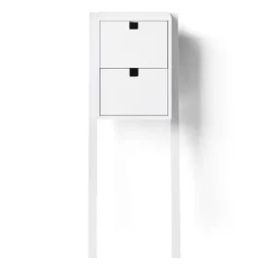 Outlet 1898 Square bed- and hall way shelf, White