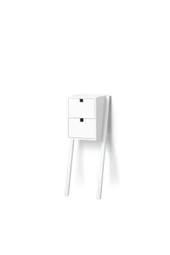 Outlet 1898 Square bed- and hall way shelf, White