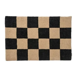 Hot Classic Collection Square doormat 60x90 cm, Black-natural BeigeBlack