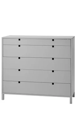 Sale 1898 Square dresser 5 drawers, Grey