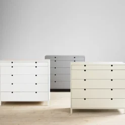 Dressers & Drawer Units|Dressers & Drawer Units^1898 Square dresser 5 drawers, Sand Beige