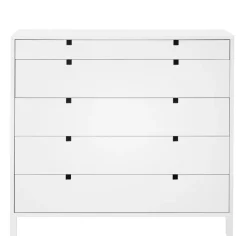 Discount 1898 Square dresser 5 drawers, White