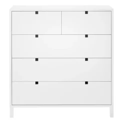 Online 1898 Square dresser 2+3 drawers, White