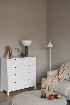 Online 1898 Square dresser 2+3 drawers, White