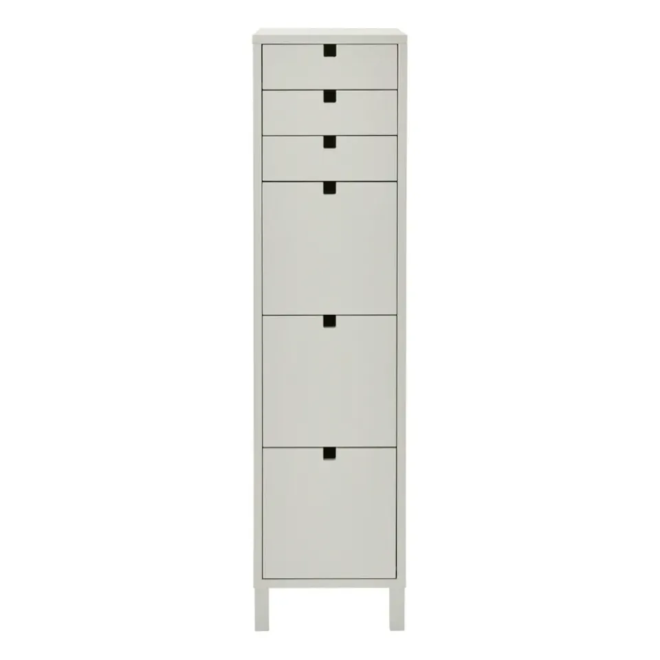 Dressers & Drawer Units|Dressers & Drawer Units^1898 Square dresser narrow 6 drawers, Sand Beige