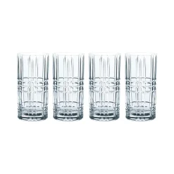 Long Drink & Highball Glasses^Nachtmann Square long drink glass 4-pack, 44 cl Transparent