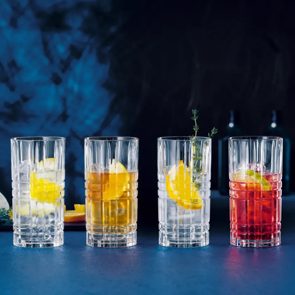Long Drink & Highball Glasses^Nachtmann Square long drink glass 4-pack, 44 cl Transparent