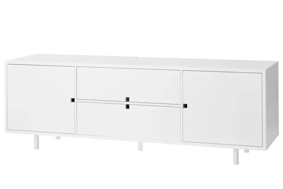 Sale 1898 Square media bench, White