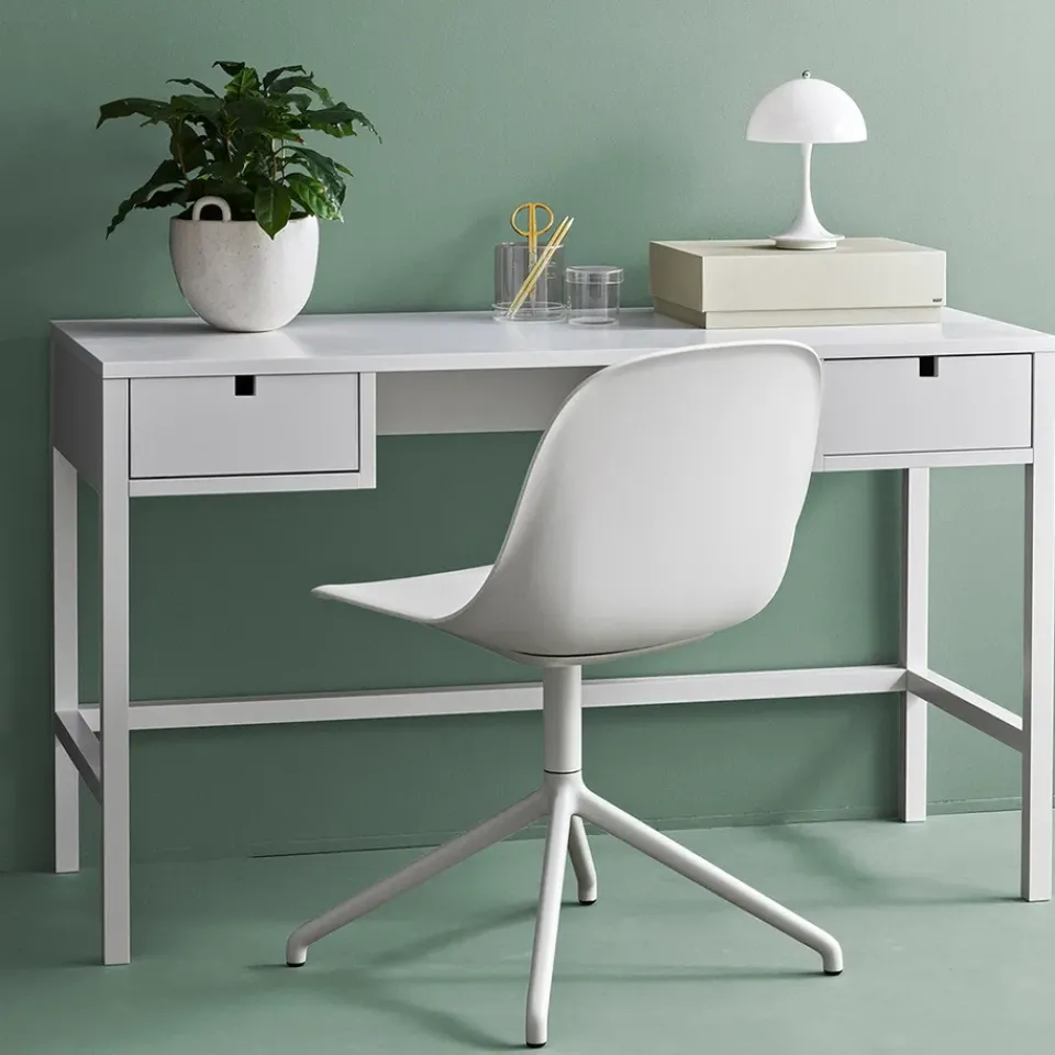 Desks^1898 Square writing table, White