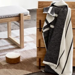 Boxes & Jars^Kristina Dam Studio Stack storage box, Oak, 3 pieces, dark oiled walnut legs Beige
