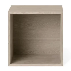 Shelves & Shelving Systems|Shelves & Shelving Systems^Muuto Stacked 2.0 shelving with back plate, medium, oak Brown