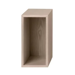 New Muuto Stacked 2.0 shelving with back plate, small, oak Brown