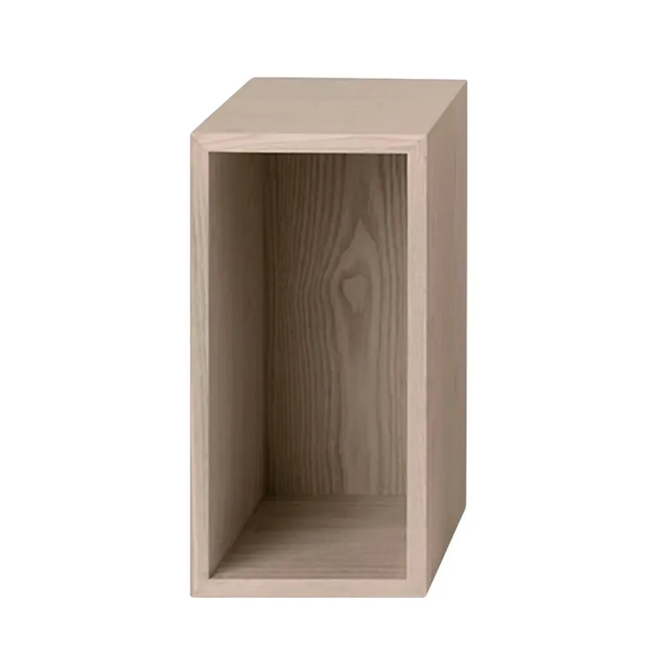 New Muuto Stacked 2.0 shelving with back plate, small, oak Brown