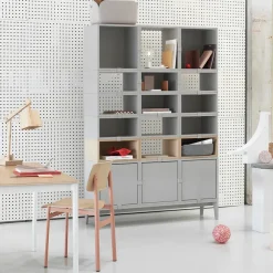 New Muuto Stacked 2.0 shelving with back plate, small, oak Brown