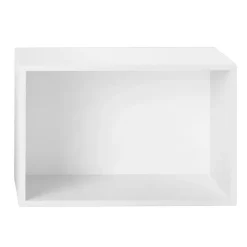Hot Muuto Stacked 2.0 shelving with back plate, large, White