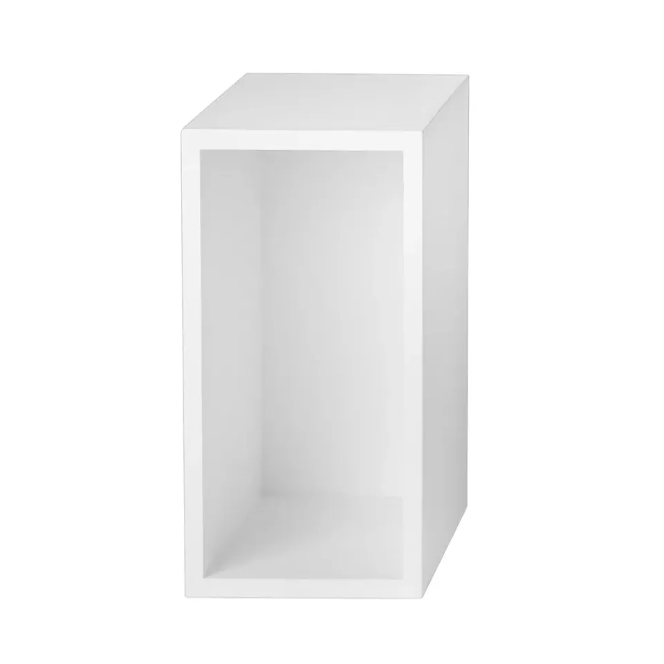 Shelves & Shelving Systems|Shelves & Shelving Systems^Muuto Stacked 2.0 shelving with back plate, small, White