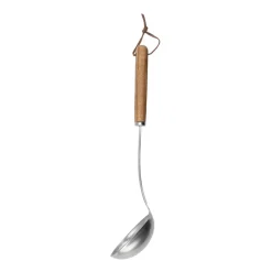 Spoons, Scoops & Ladles^Heirol Stainless steel ladle 29.8 cm, Beech Brown