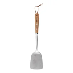 New Heirol Stainless steel spatular 36 cm, Beech Brown