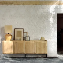 Dressers & Sideboards|Dressers & Sideboards^Ethnicraft Stairs sideboard 3 doors, Oak 150x80x46 cm Beige