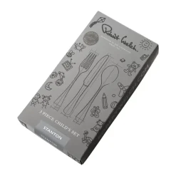 Sale Robert Welch Stanton Bright children's cutlery 3 pieces, Stainless steel Silver-coloured