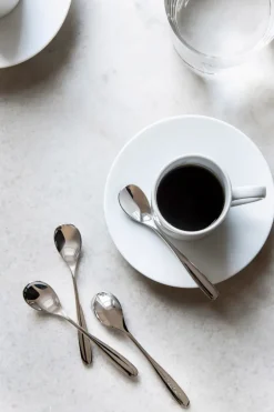 Tea & Coffee Spoons^Robert Welch Stanton Bright coffee spoon 8-pack, Stainless steel Silver-coloured