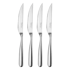 Clearance Robert Welch Stanton Bright grill knife 4-pack, Stainless steel Silver-coloured
