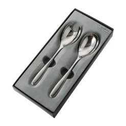 Hot Robert Welch Stanton Bright salad servers 2 pieces, Stainless steel Silver-coloured