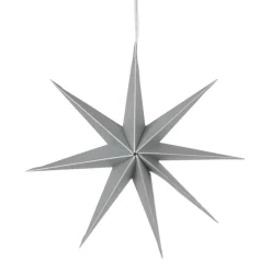 Christmas Decorations^Broste Copenhagen Star paper star Ø50 cm, Silver Silver-coloured