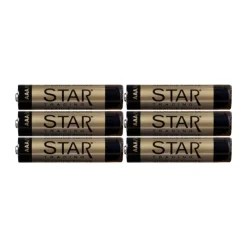 Candle Accessories^Star Trading Battery 6-pack, AAA BeigeGold-coloured