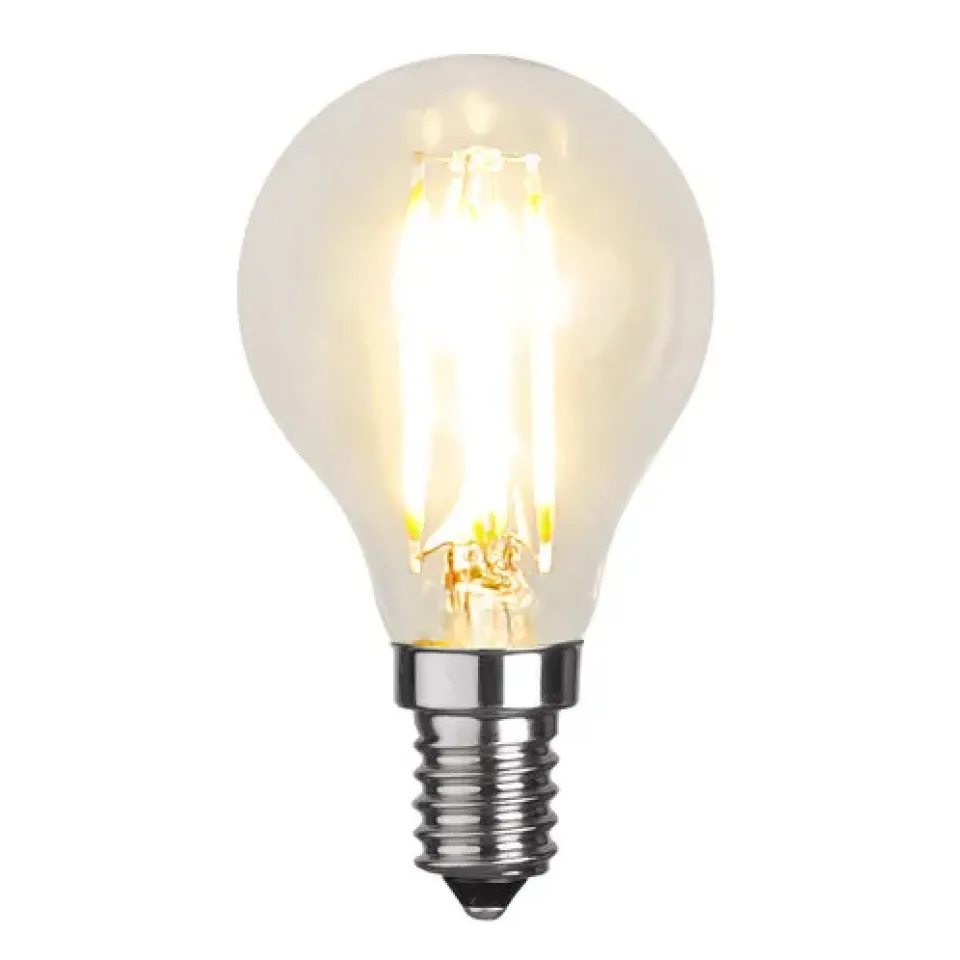 Discount Star Trading E14 LED filament clear, 4.5 cm, 2700K Transparent
