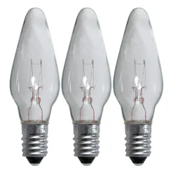 Light Bulbs^Star Trading replacement lamps E10 3-pack, 304-01 (7-armad) Transparent