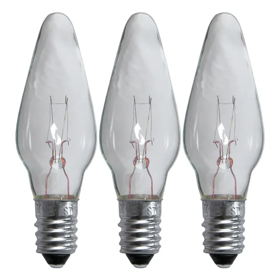 Light Bulbs^Star Trading replacement lamps E10 3-pack, 304-01 (7-armad) Transparent