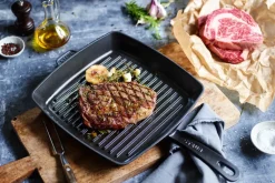 Best STAUB American grill pan cast iron, 30x30 cm Black