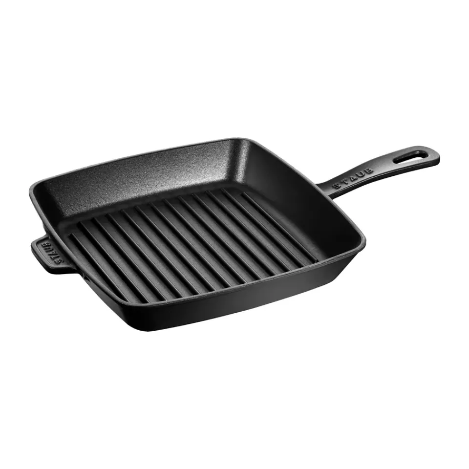 Grill & Griddle Pans|Cast Iron Pans^STAUB American grill pan cast iron, 26x26 cm Black