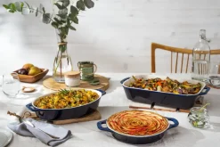 Hot STAUB Ceramic pie dish Ø24 cm, Dark Blue
