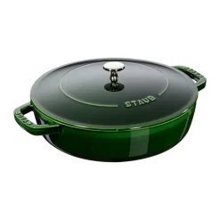 Best STAUB Chistera braiser cast iron Ø24 cm, Basil Green