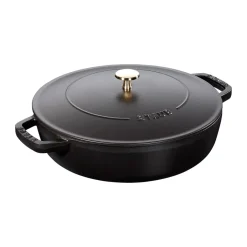 Saucier & Sauté Pans^STAUB Chistera braiser cast iron Ø24 cm, Black