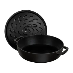 Saucier & Sauté Pans^STAUB Chistera braiser cast iron Ø24 cm, Black