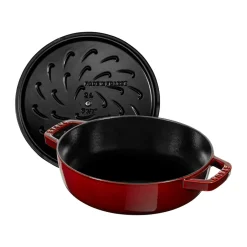 Outlet STAUB Chistera braiser cast iron Ø24 cm, Grenadine Red