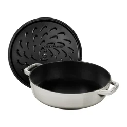 Saucier & Sauté Pans^STAUB Chistera braising pan cast iron Ø28 cm, truffle White