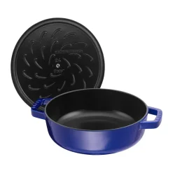 Clearance STAUB Chistera braising pan cast iron Ø28 cm, Dark Blue