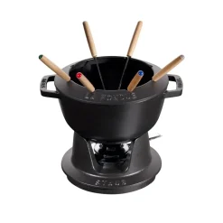 Other Pots & Pans^STAUB fondue set 2.35 l, Black