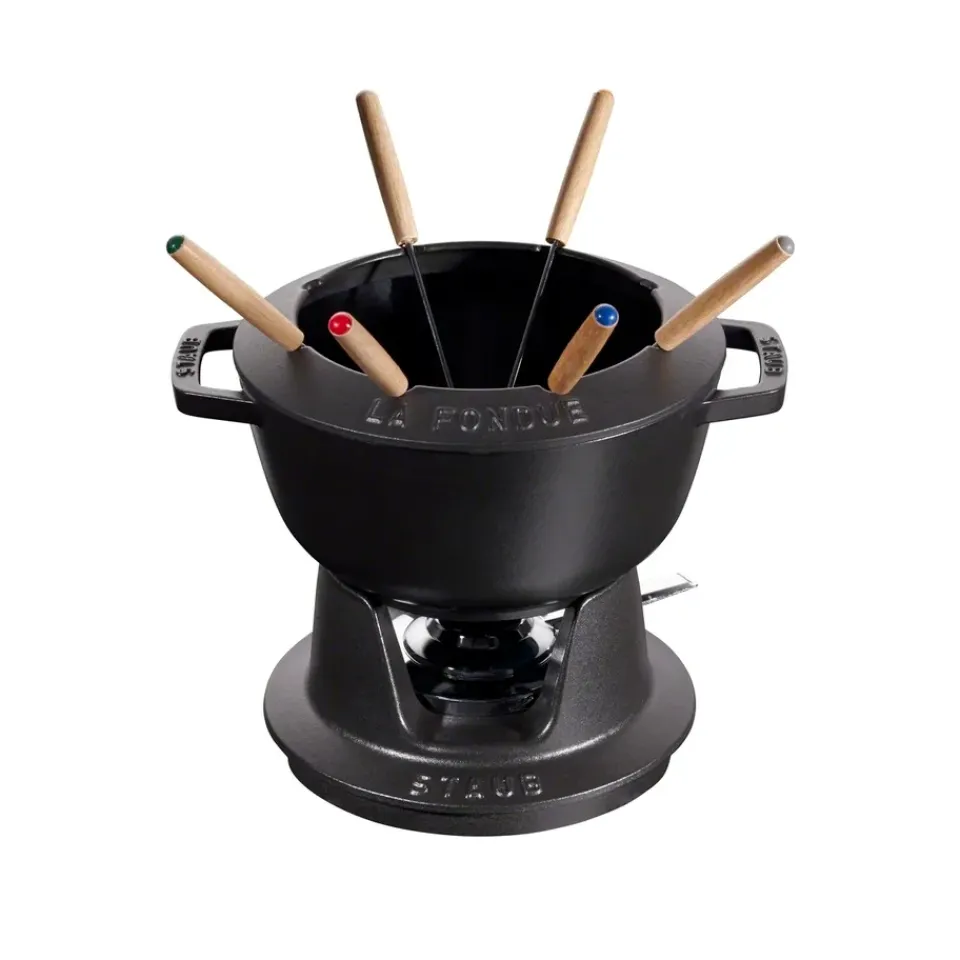 Other Pots & Pans^STAUB fondue set 2.35 l, Black
