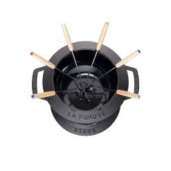 Hot STAUB fondue set 1.65 l, Black
