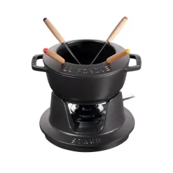 Hot STAUB fondue set 1.1 l, Black