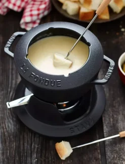 Hot STAUB fondue set 1.1 l, Black