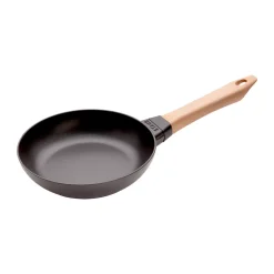 Cast Iron Pans|Frying Pans & Skillets^STAUB frying pan cast iron light wood handle, Ø20 cm Black