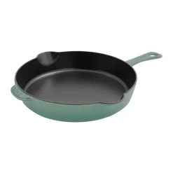 Discount STAUB frying pan cast iron with pouring lip Ø28 cm, Eucalyptus wood Green
