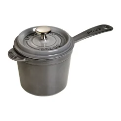 New STAUB La Cocotte high pot graphite , 1.2 L Grey