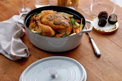 Clearance STAUB La Cocotte oval cast iron pot 6.7 L, truffle White
